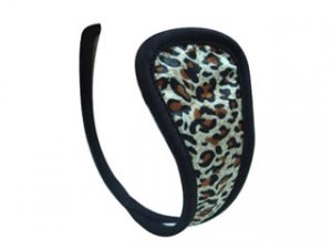 Cheetah Print Satin C-string  Code: YLC005