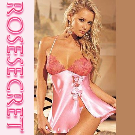 Plus Size Eyelash Lace and Satin babydoll Sz XL Code: PL8109
