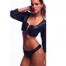 Vinyl long sleeve top and thong Code: YF8726