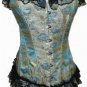 Lace Trimmed Floral Tapestry Boning Corset Sz XLG Code: AE2631