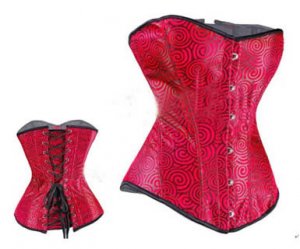Artistic Victorian Brocade Steel Boning Corset Sz Large Code: AM2691