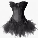 Long Bone Satin Lacy Corset Dress Sz Small Code: AM2685
