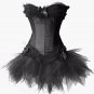 Long Bone Satin Lacy Corset Dress Sz Small Code: AM2685