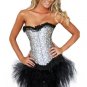 Designer Brocade Corset with Tutu Lace Skirt SZ Small Code: AM2644A