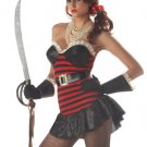 Sexy Lace Trim Bust Pirate Costume-Code: NH766