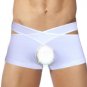 Cross Waist Design Lycra Men's Thongs-Code: YW4064