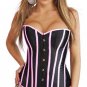 Victorian Satin Overbust Long Bone Corset Sz M Code: AM2721