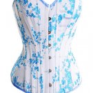 Vintage Floral Embroidered Boning Corset Sz XL Code: AM2556B