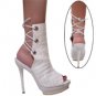 Vicaro 3257 5.5" Heel /White print Kroko leather, 5.5" white aba