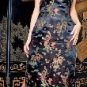 "Music Legs" - Dragon Prints Long Dress w/High Side Slits Sz M/L 18LS-S70041