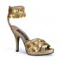"Funtasma" - 3 3/4" Heel Gypsy Pump w/Ankle Strap and Hanging Coin Fringe 280F-FUNGYP03