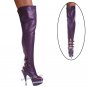 Karo Purple leather, 6" black la Style: 3243-T/H-6" Heel