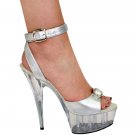 Karo Silver Patent/Clear Style: 0034-6" Heel