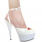 Karo White Patent/White Style: 0036-6" Heel
