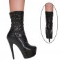 Prima Black Leather, 6" Black Style: P01