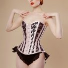 Victorian Lace Crop Overbust Corset Sz XL Code: HM8111