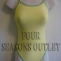 TYR Double Binding Reversible Swimsuit (Yellow & Green) Size: 30