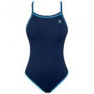 TYR Double Binding Reversible Swimsuit (Baby Blue & Navy) Size: 30