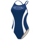 TYR Guard Swimsuit Women Splice Diamondback (Navy & White) Size: 30