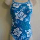 TYR Reversible Women Swimsuit with Design (Floral & Ice Blue) Size: 30