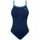 TYR Double Binding Reversible Swimsuit (Baby Blue & Navy) Size: 32