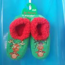 Ugly Christmas Snoozies Cozy Little Shoes with Non Skid Soles Womens Small Size 5-6