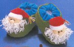 Russ Berrie Warm and Toasty Santa Baby Booties FREE USA SHIPPING