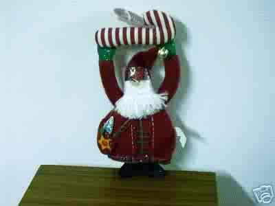 Russ Berrie Christmas - Moments of Wonder Santa Doorknob Hanger FREE USA SHIPPING!