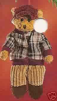 Russ Berrie Alpine Bears Teddy Bear with Maroon Cap FREE USA SHIPPING!