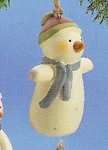 Russ Peace in the Meadow Christmas Ornament - Snowman with Red Cap FREE USA SHIPPING!!