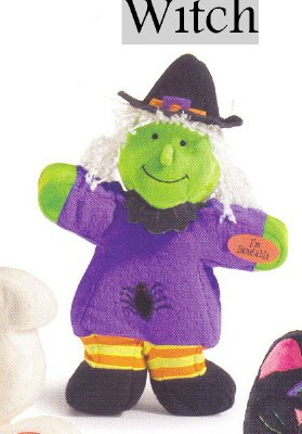 Russ Berrie Halloween Softies Plush Bendies - Witch FREE USA SHIPPING!!