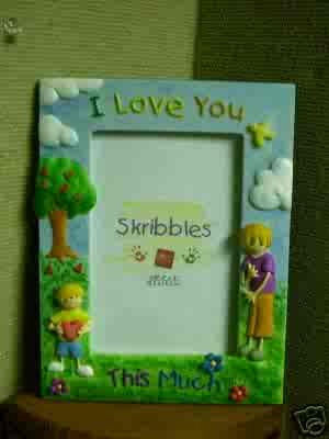 Russ Skribbles Photo Frame - I Love You This Much! - FREE USA SHIPPING!!!