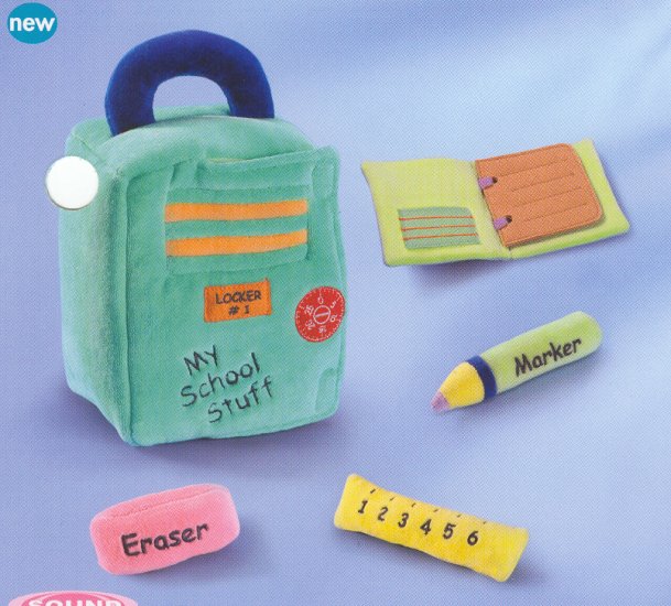 Russ My School Stuff Plush Activity Set FREE USA SHIPPING!