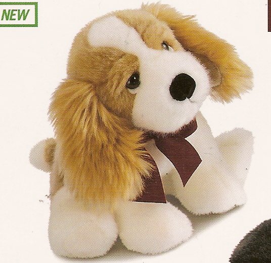 Russ Berrie Winter Scarf Pets - Plush Cocker Spaniel Puppy FREE USA SHIPPING