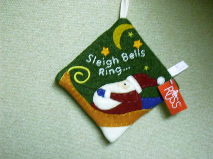 Russ Berrie Christmas - Moments of Wonder Santa Hot Pad FREE USA SHIPPING