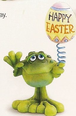 Russ Toadily Yours Easter Frog Easter Greetings 27612 FREE USA SHIPPING!