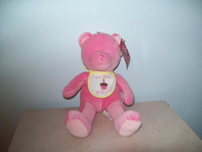 Wholesale Set of 6 Russ Berrie Baby Collection - First Birthday Bear - Pink FREE USA SHIPPING!