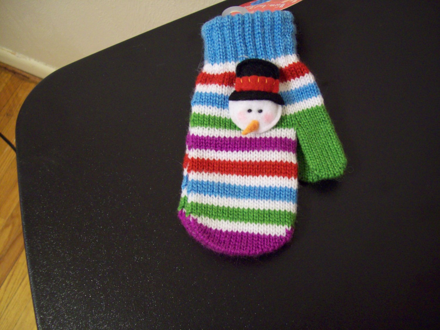 Russ Berrie Warm and Toasty Toddler Mittens - Snowman FREE USA SHIPPING