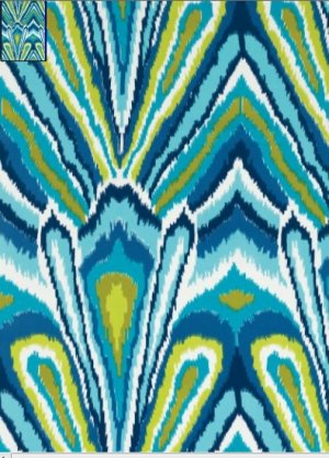 SCHUMACHER Peacock Print - Pool
