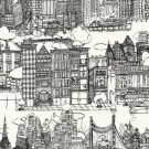 New York New York - Black on White