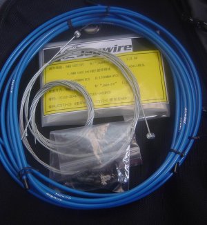 BICYCLE JAGWIRE HOUSING CABLE COMPLETE KIT  BLUE SRAM AVID SHIMANO Campagnolo
