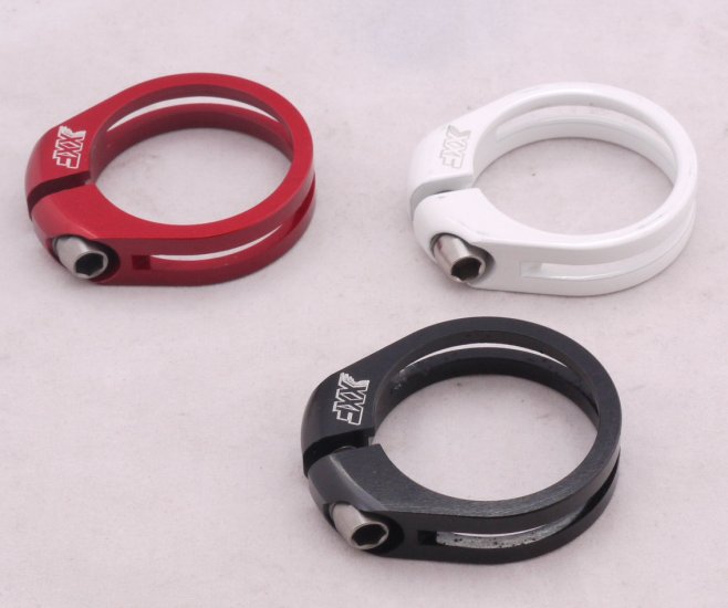 CNC Seatpost SEAT Clamp Titanium Ti bolt 34.9 MM RED WHITE GOLD BLACK ...