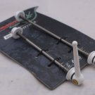 Titanium Quick Release Skewer SET TI AXLE 44g PAIR WHITE FREE SHIPPING Titanium Quick Release Skewer SET TI AXLE 44g PAIR WHITE FREE SHIPPING