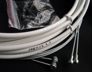 BICYCLE JAGWIRE L3  HOUSING CABLE COMPLETE KIT WHITE SRAM AVID SHIMANO