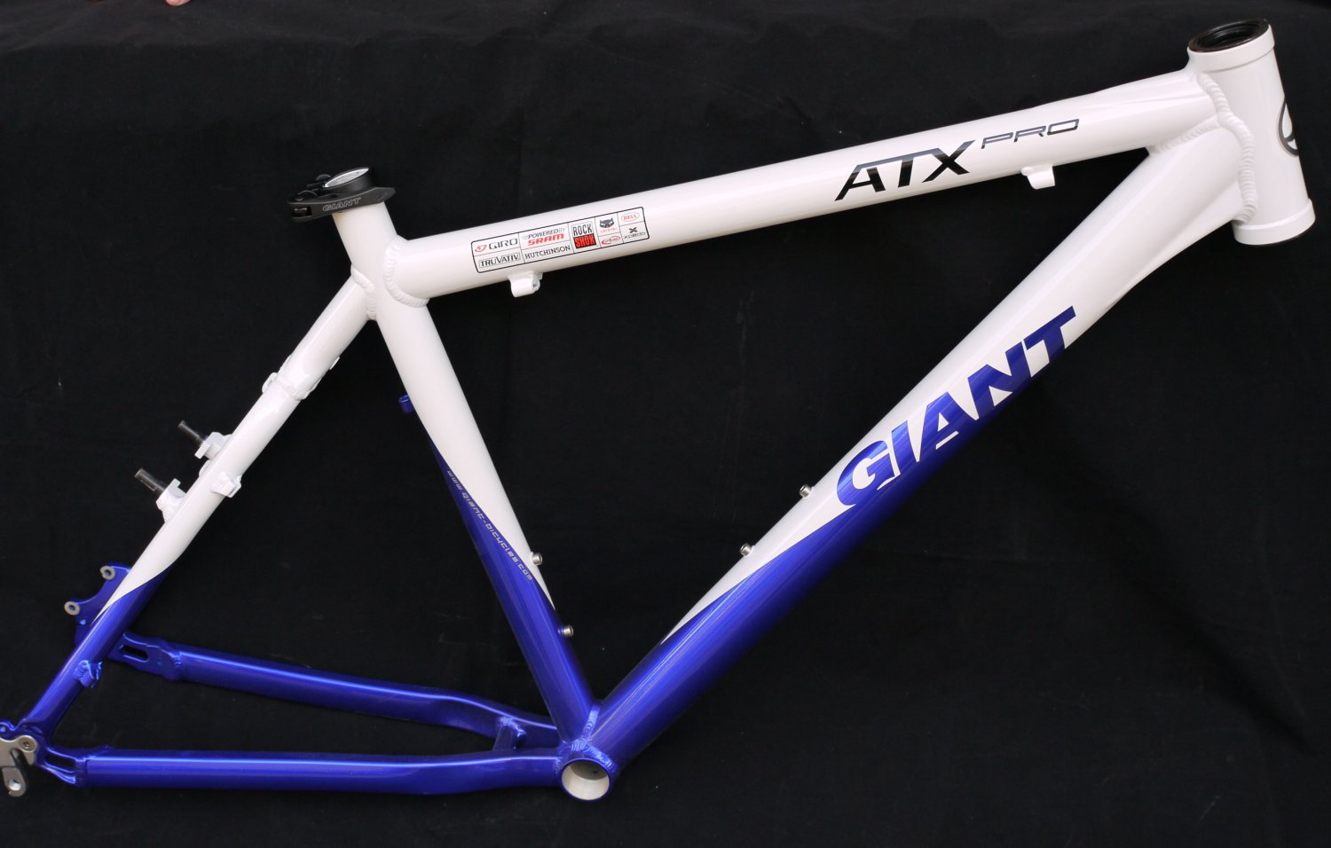 NEW GIANT ATX PRO HARDTAIL FRAME MTB XC ALLOY WHITE BLUE 19"