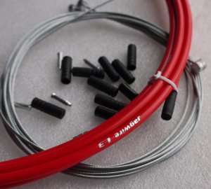 BICYCLE JAGWIRE L3  HOUSING CABLE COMPLETE KIT RED SRAM AVID SHIMANO