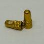 CNC WORK ALLOY CAP FOR PRESTA VALVE FRENCH TUBE TYRE 2 PCS PAIR ANODIZE GOLD
