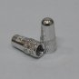 CNC WORK ALLOY CAP FOR PRESTA VALVE FRENCH TUBE TYRE 2 PCS PAIR ANODIZE SILVER