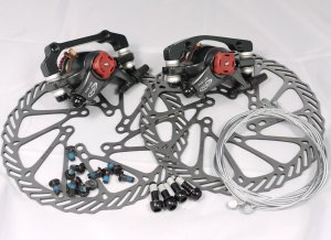 AVID BB7 DISC BRAKE KIT 160MM G3 ROTOR 2 JAGWIRE CABLES