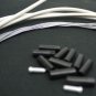 NO LOGO OEM JAGWIRE SHIFTER GEAR DERAILLEUR HOSE CABLE KIT MTB ROAD WHITE